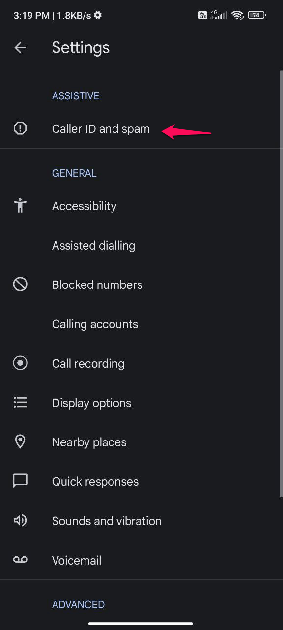 Пример: экран блокировки спам‑звонка на Android