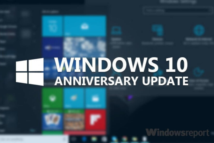 Удалить Anniversary Update и откатить Windows 10