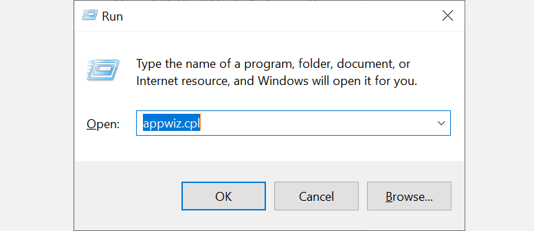 Окно Программы и компоненты для удаления программ