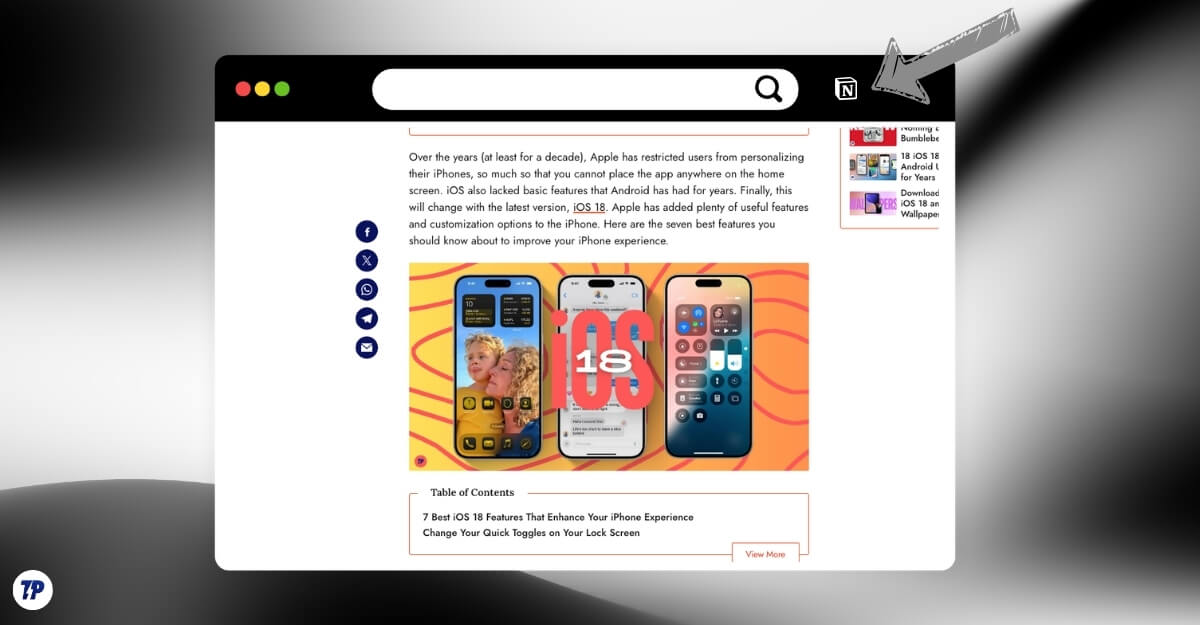 Notion Web Clipper: быстрое сохранение страниц