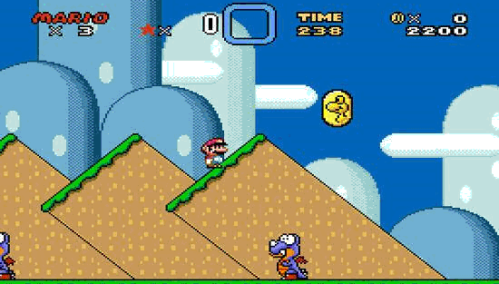 Игра Super Mario на эмуляторе SNES на ПК