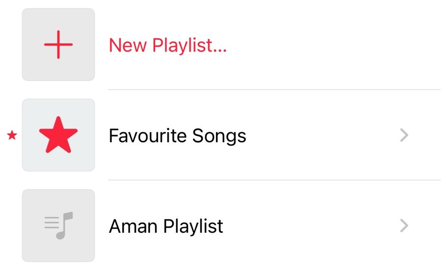 Раздел плейлистов в Библиотеке