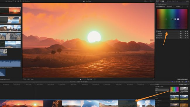 Color Board в Final Cut