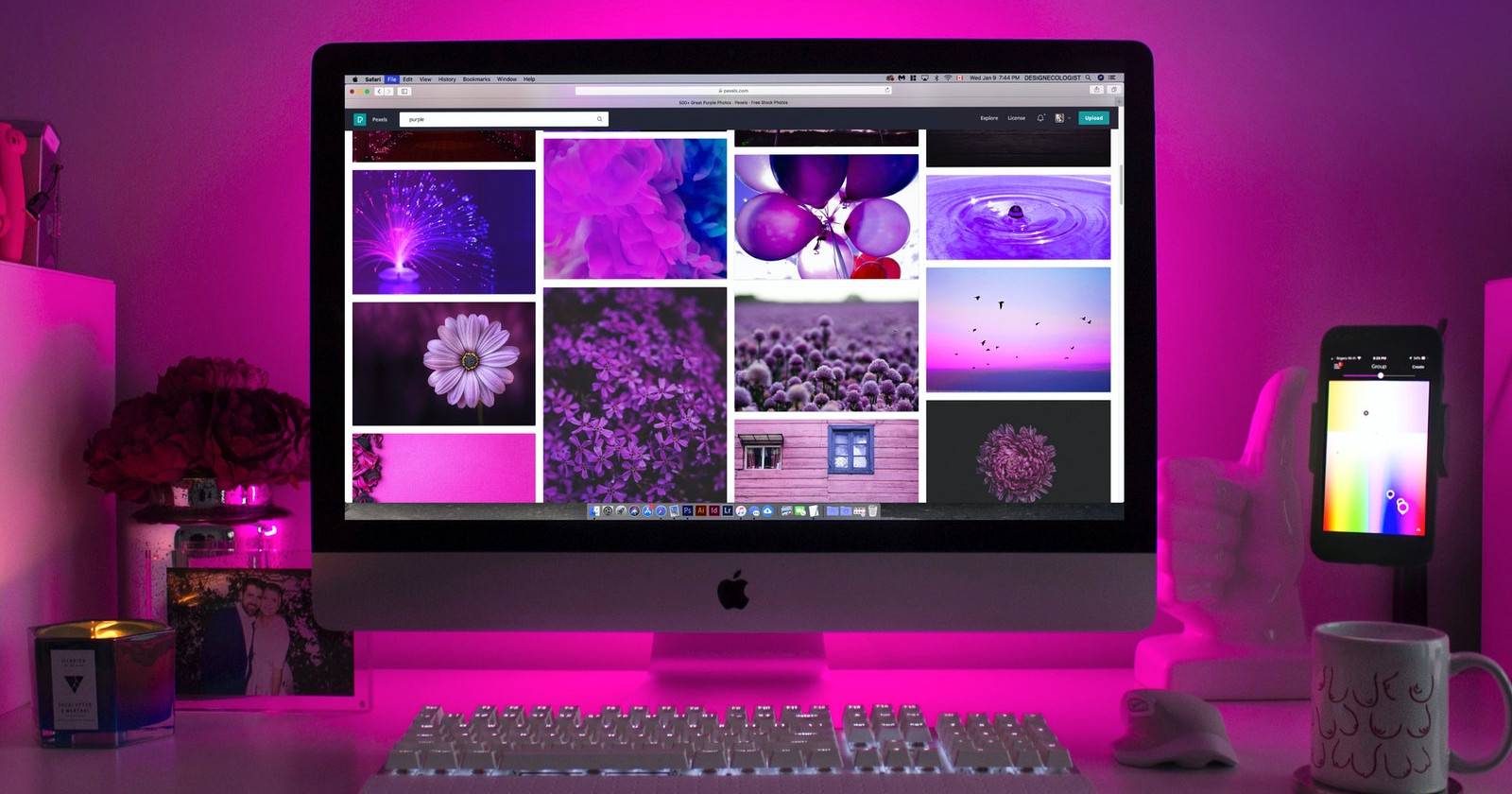 iMac на рабочем столе