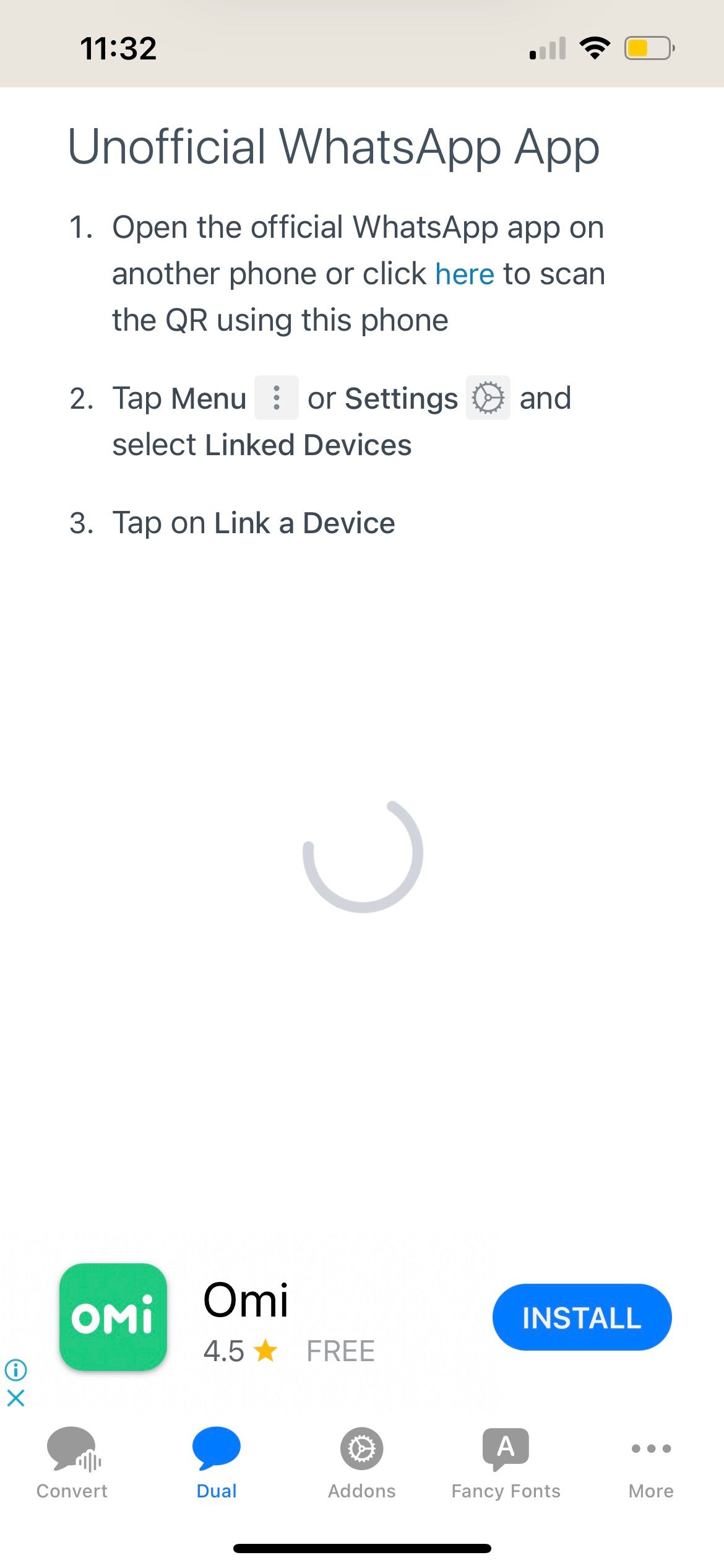 Приложение Messenger Duo