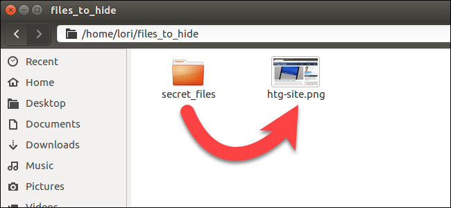 Как спрятать файл в изображении на Linux
