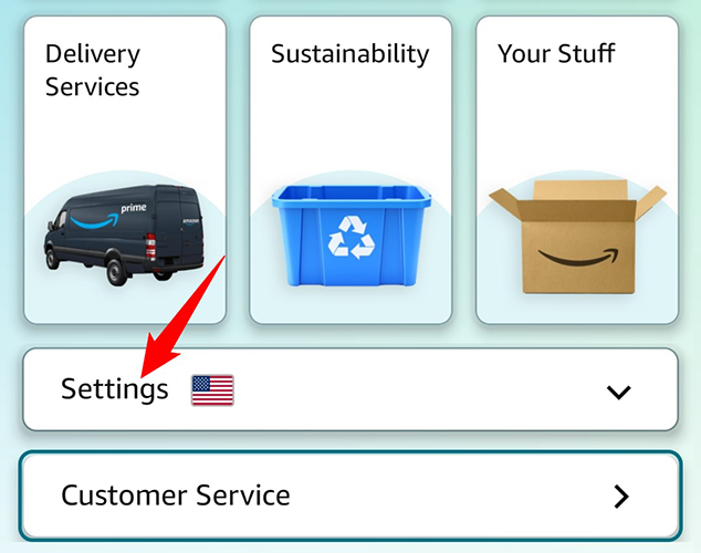 Нажмите «Настройки» в меню.