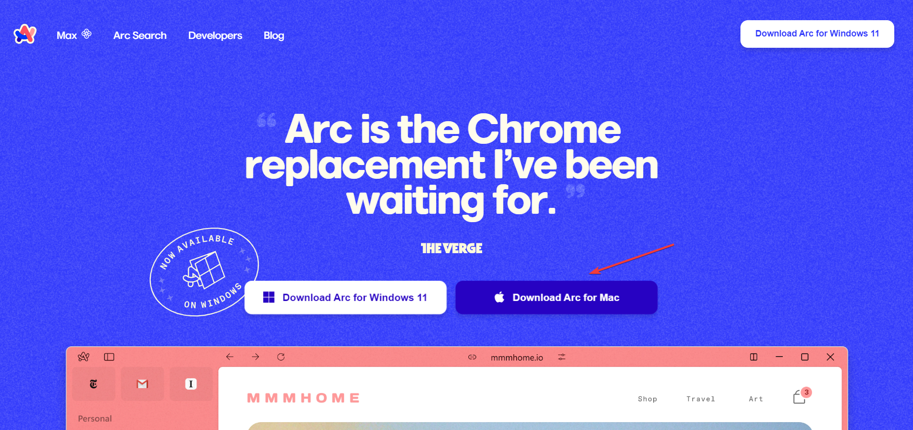 arc browser download for macOS
