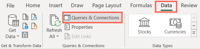 Click Data, Queries and Connections