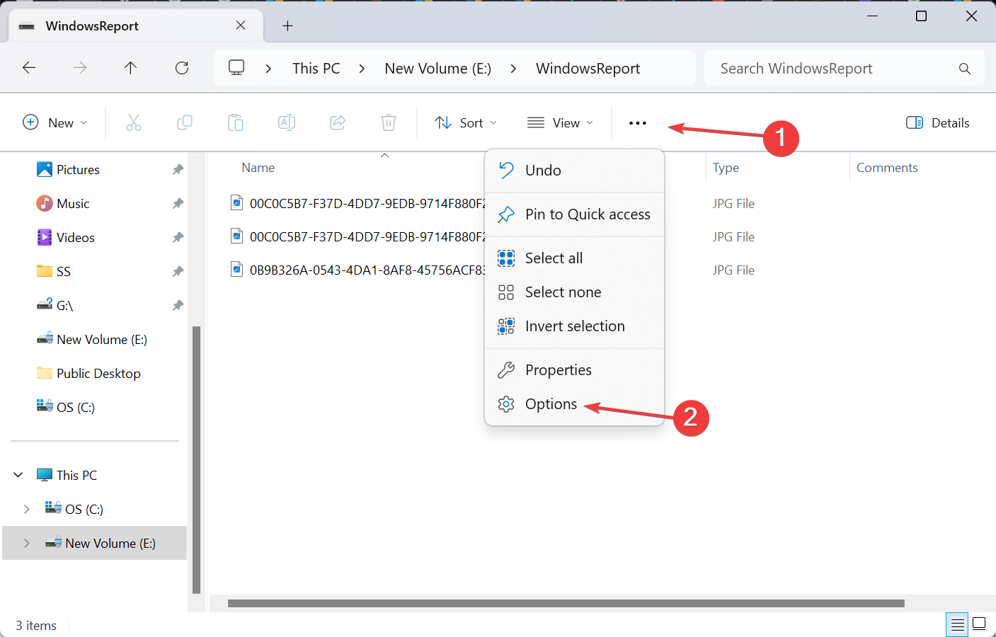 Параметры папки в Проводнике