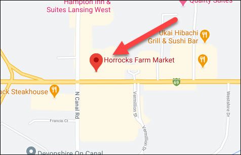 Поиск и выбор места в веб-версии Google Maps