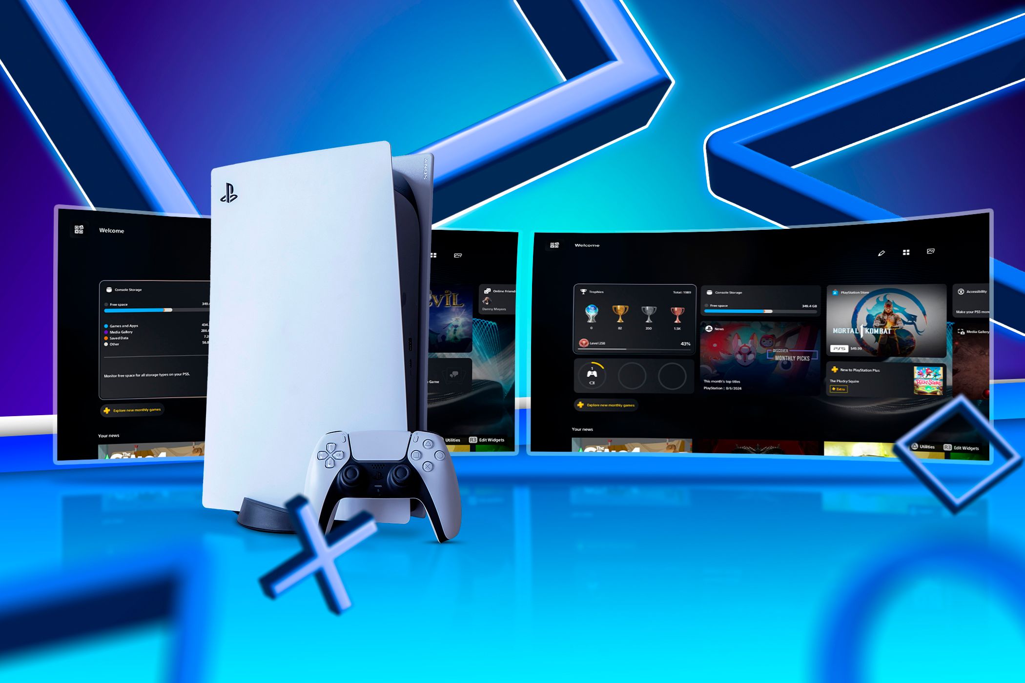 Настройка Welcome Hub на PS5