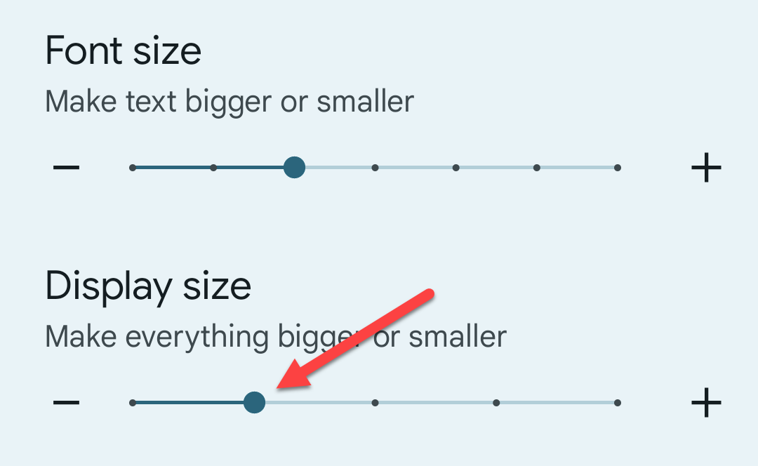 Настройка масштаба дисплея с превью.