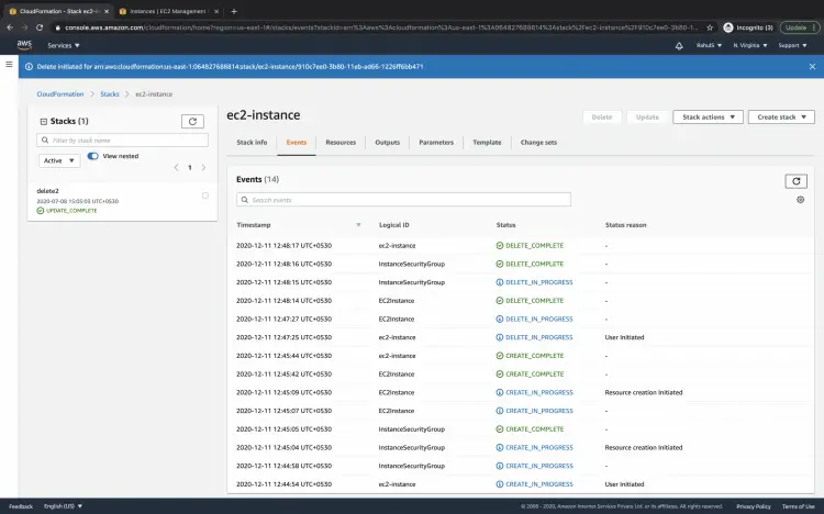 Удаление завершено