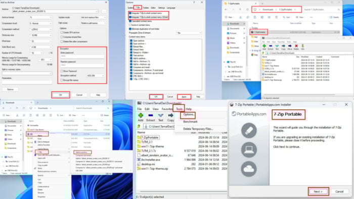 7-Zip Portable для Windows 11 — руководство