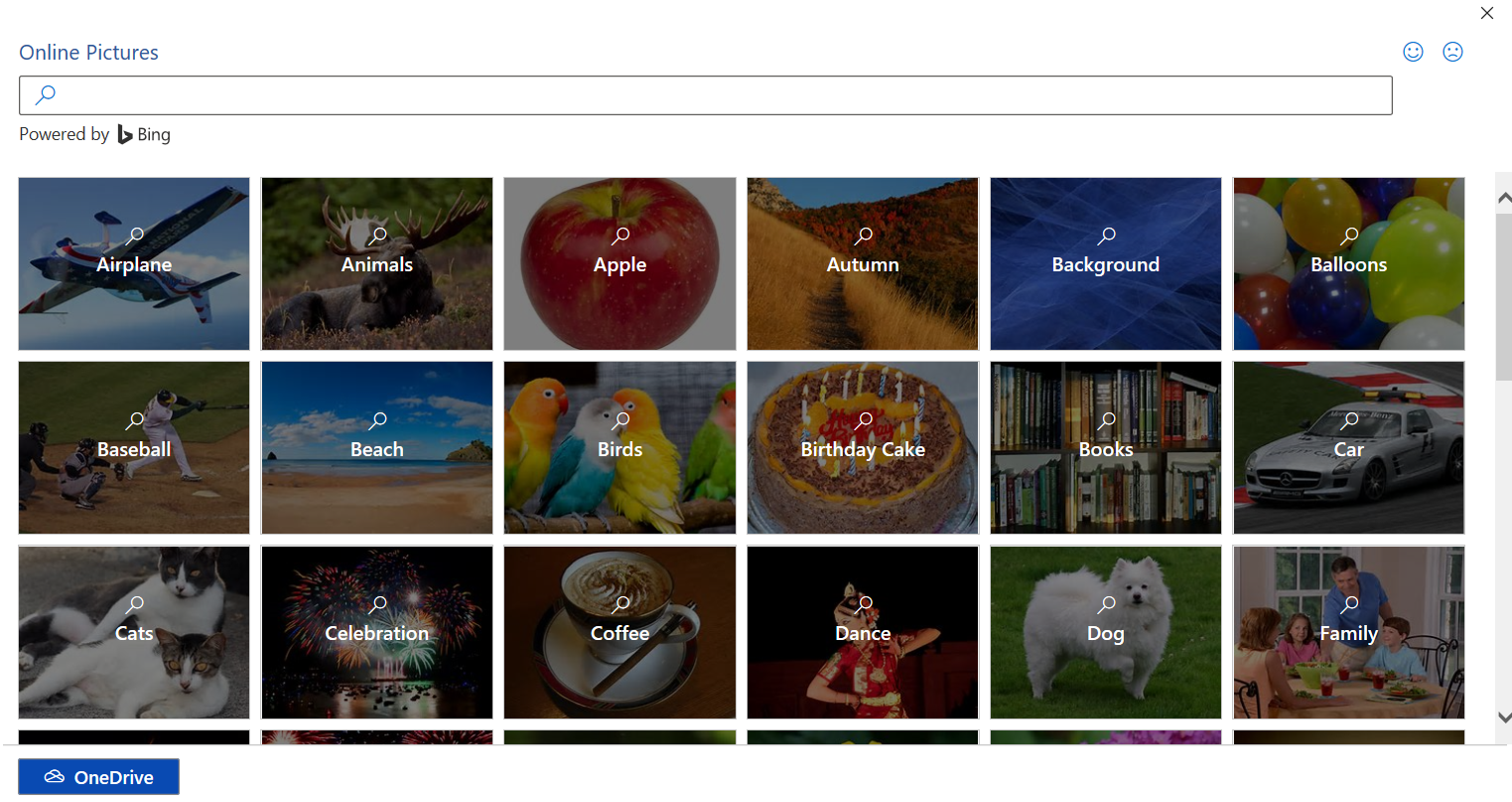 Выбор изображения онлайн