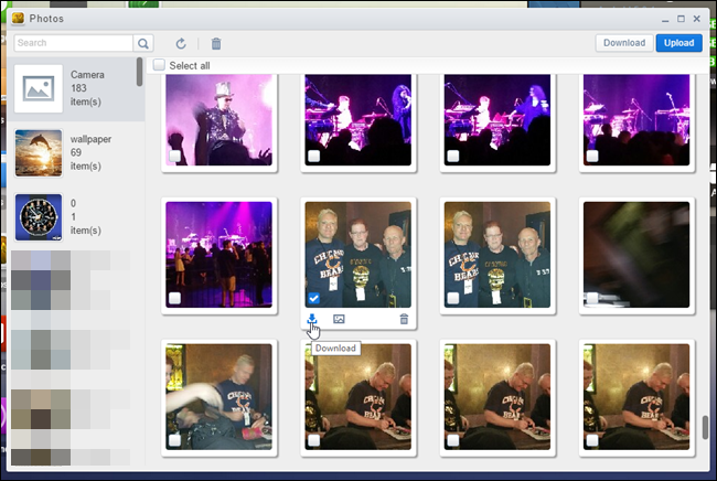 Просмотр фотографий через AirDroid