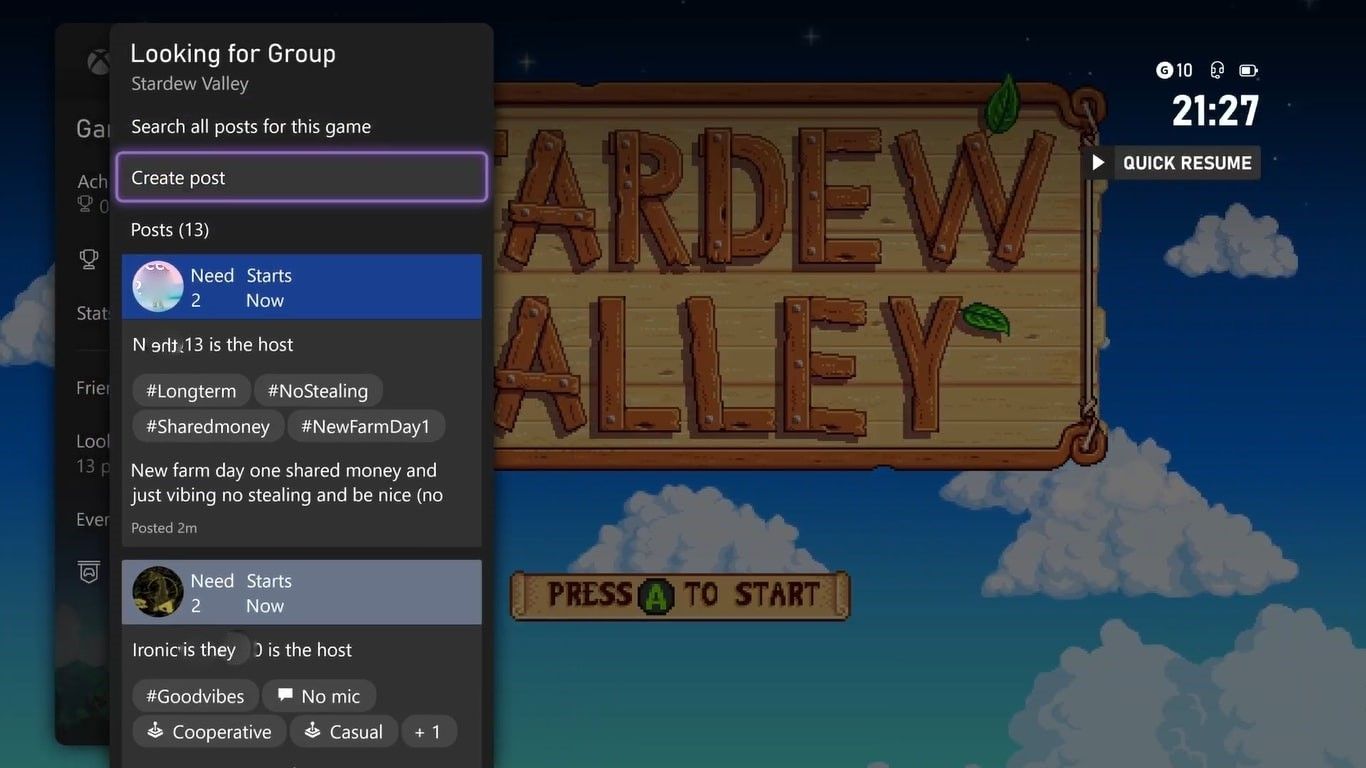 Скриншот опций через меню справки с выделенным Создать пост