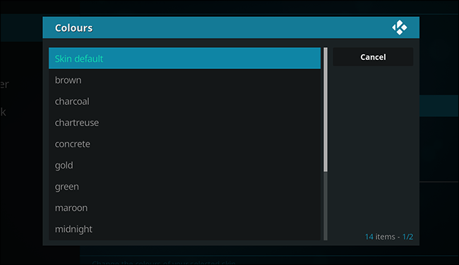 Выбор цвета скина Estuary