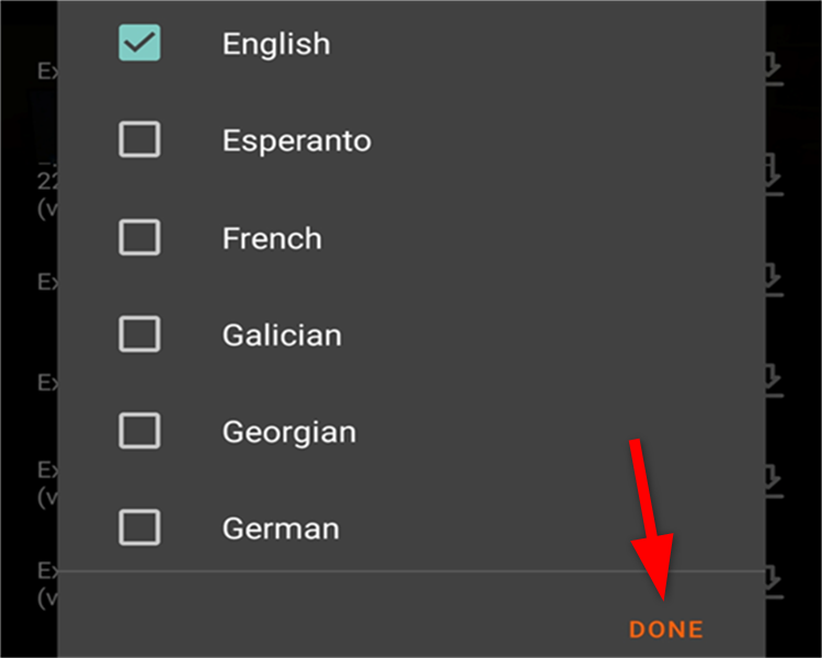 Изменение языка поиска субтитров в VLC