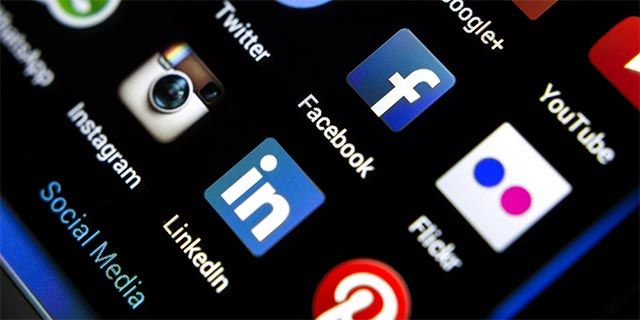 Иконки соцсетей и реклама, ориентированная на детей