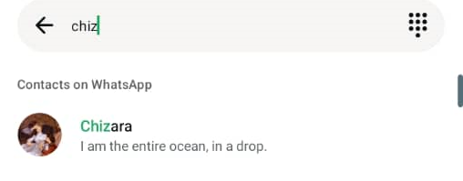 Выбор контакта для добавления в группу