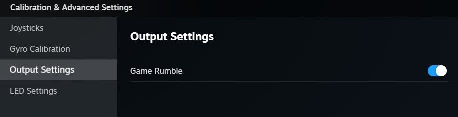 Включение вибрации в Steam