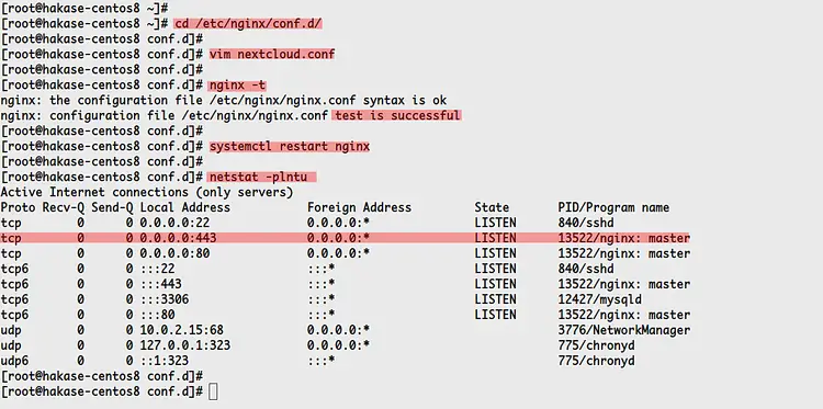 Настройка Nginx для Nextcloud