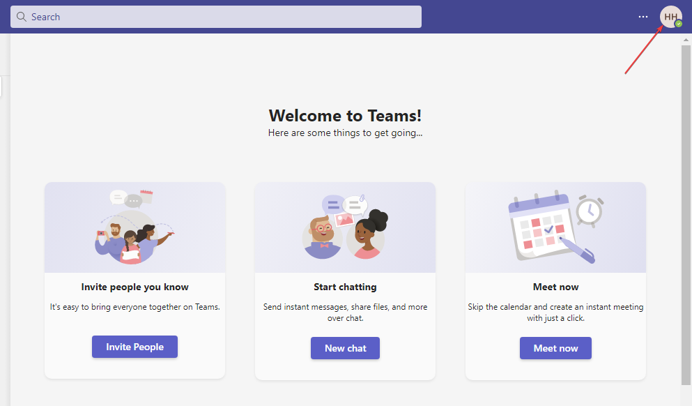 Профиль пользователя в Microsoft Teams