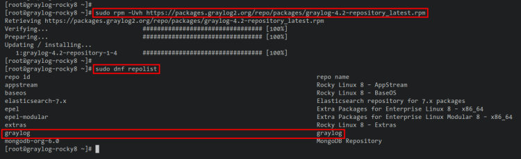 Добавлен репозиторий Graylog