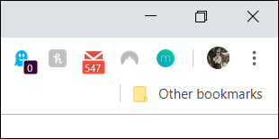 Новая иконка расширения в правом верхнем углу Chrome