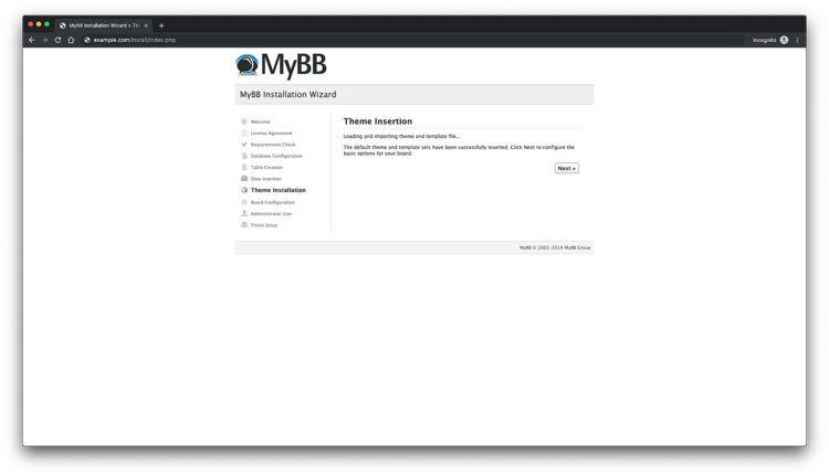 Загрузка тем MyBB
