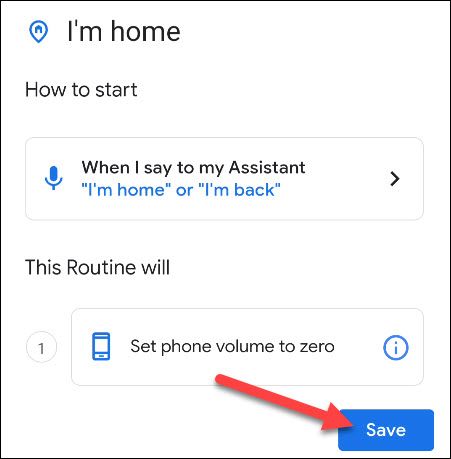 Завершение настройки рутины