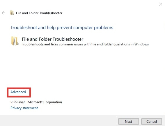 By Repairing the Corrupted Files and Folders