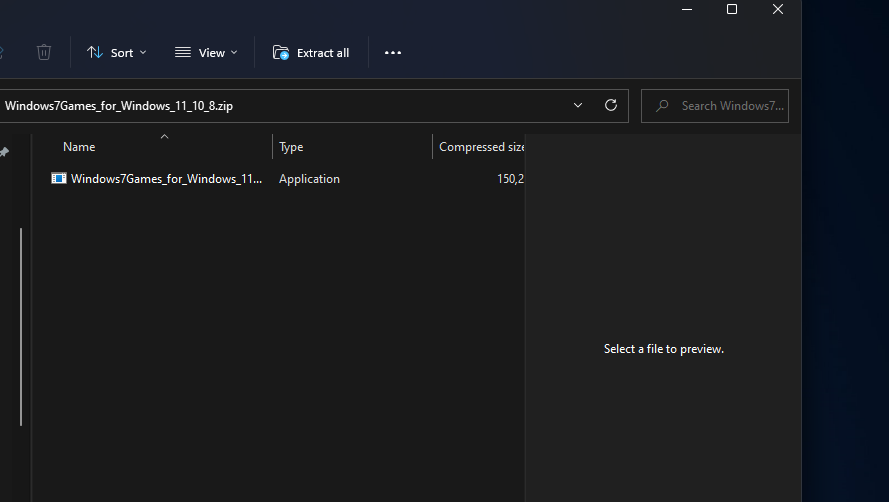 Опция «Извлечь всё» в Проводнике Windows