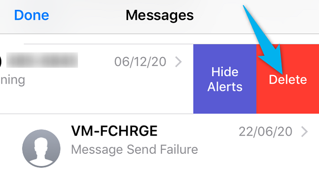 Выберите «Удалить».