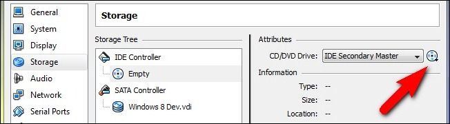 Подключение ISO-образа к виртуальному приводу