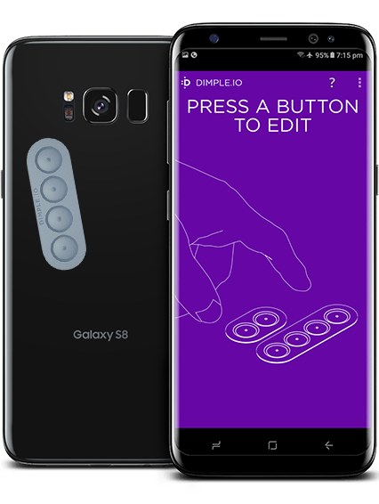 Dimple.io наклейки с четырьмя кнопками