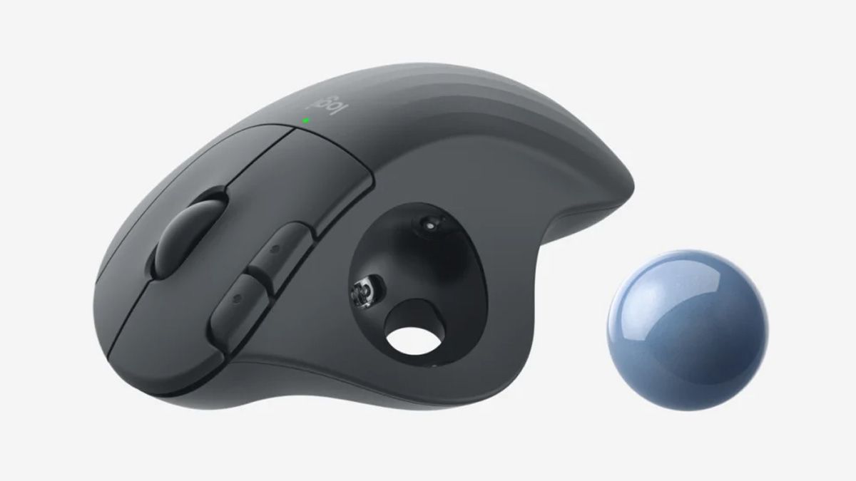 Шарик трекбола вынимают из Logitech M757