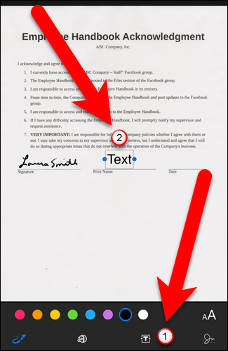 Нажмите инструмент текста для вставки текстового поля