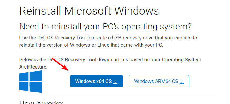 Значок Windows x64 — выбор версии загрузки
