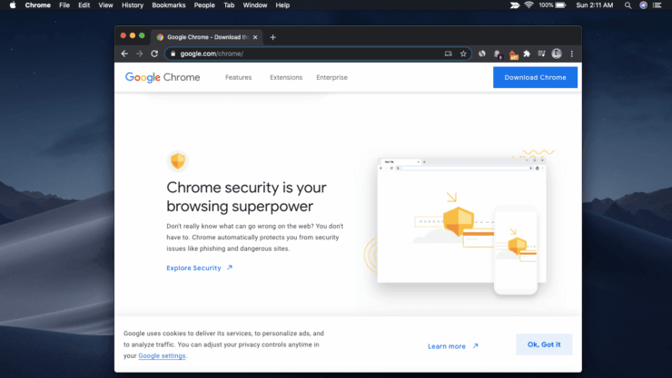 Исправить зависание Chrome на Mac