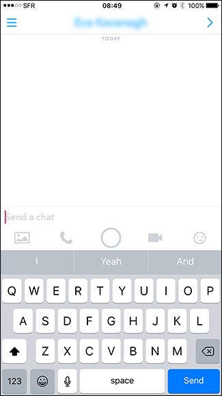 Окно создания нового текстового сообщения в чате