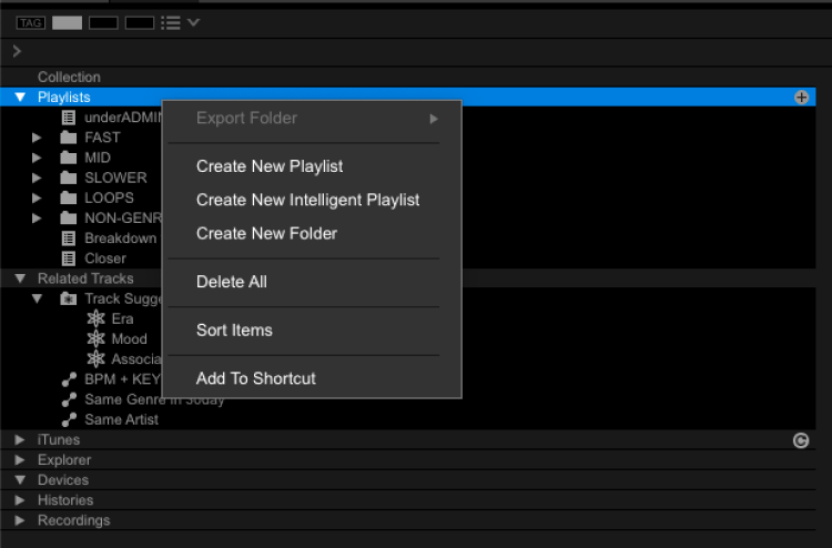 Intelligent playlists Rekordbox