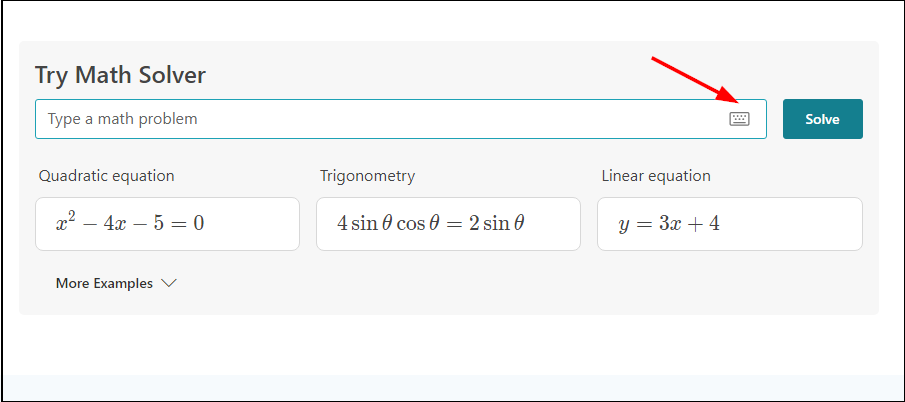 Иконка калькулятора для запуска Math Solver в вебе
