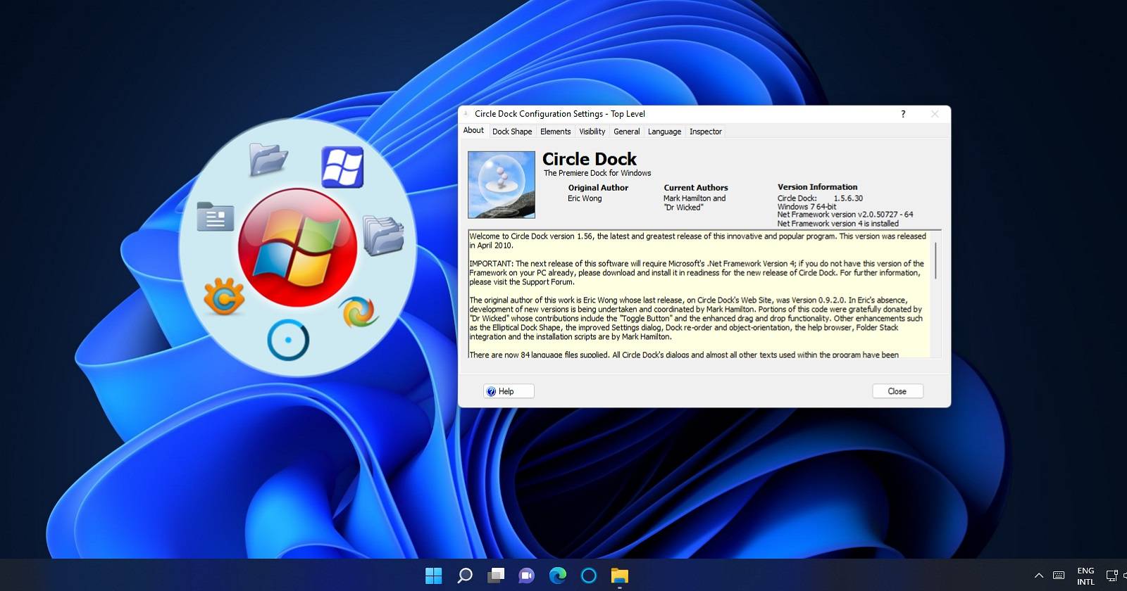 Circle Dock 앱 런처의 원형 도크