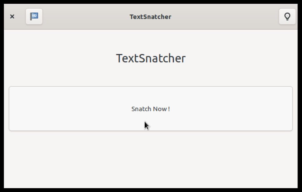 главное окно TextSnatcher