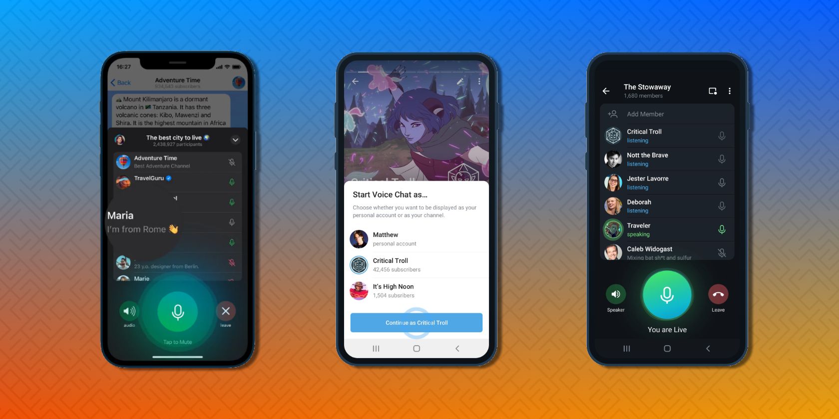Голосовой чат в Telegram: как запустить и управлять