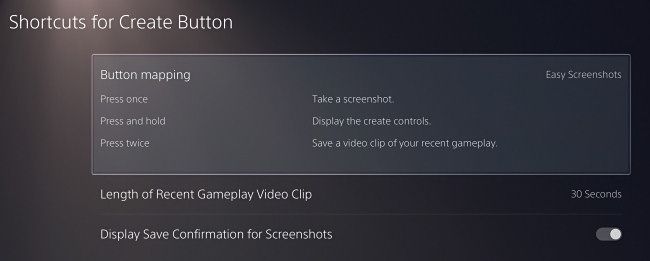 Меню настроек 
