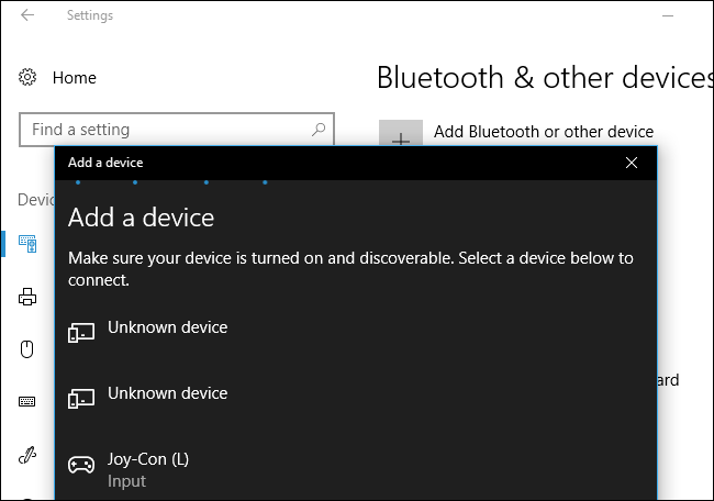 Окно добавления Bluetooth‑устройства в Windows